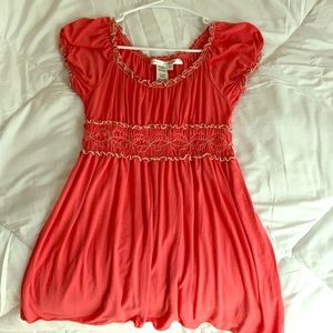 Max Studio Womens Pink Babydoll blouse sz Medium